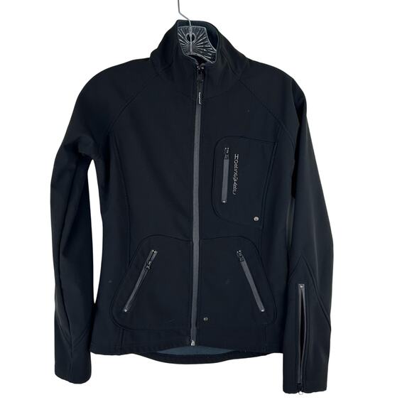 Horseware Ireland Soft Shell Black Jacket Size XS Riding Equestrian Flaw - Picture 1 of 9